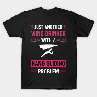 Wine Drinker Hang Gliding Glider T-Shirt